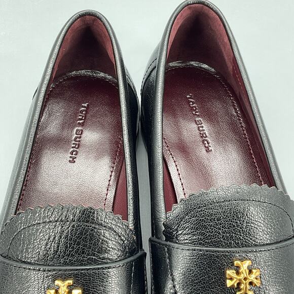NEW Tory Burch Women’s Classic Goat Leather Loafers Black Size 7.5M - Picture 6 of 10